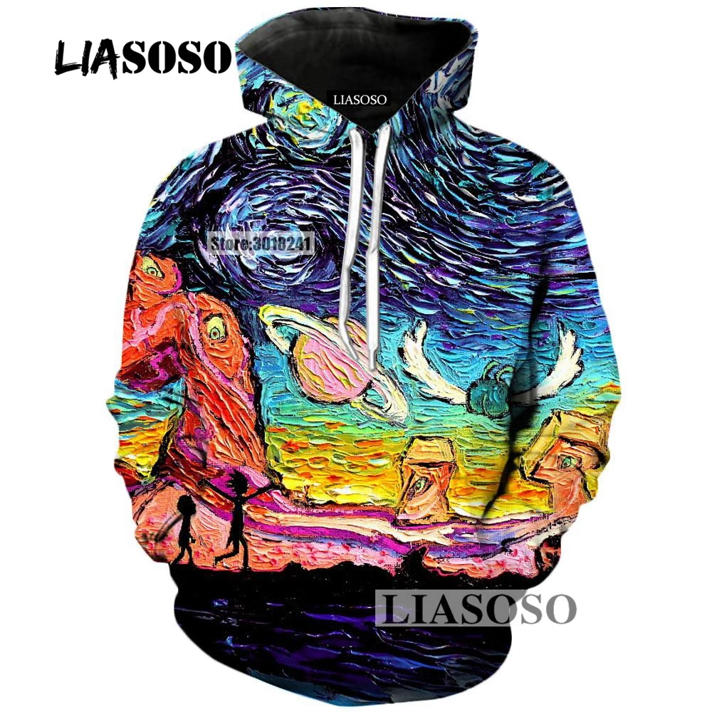 LIASOSO Rick Morty Hoodies Men 2017 Long Sleeve Outerwear Sportswear Tracksuits 3D Printed Pullover Hoodie Sweatshirt T1185
LIASOSO Rick Morty Hoodies Men 2017 Long Sleeve Outerwear Sportswear Tracksuits 3D Printed Pullover Hoodie Sweatshirt T1185