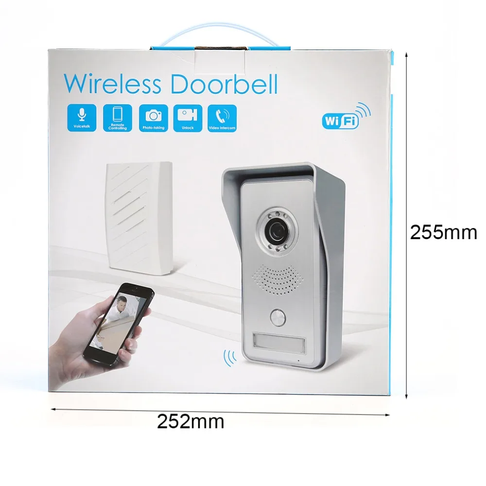 XF-IP02C Video Intercom Smart Home Security Motion Dection Alarm Durable Wifi Visual Intercom Doorbell Night Vision Function EU
XF-IP02C Video Intercom Smart Home Security Motion Dection Alarm Durable Wifi Visual Intercom Doorbell Night Vision Function EU