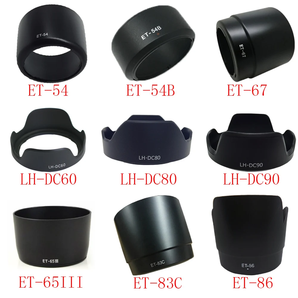 1piece For ET-54 ET-54B ET-67 LH-DC60 LH-DC80 LH-DC90 ET-65III ET-83C ET-86 camera Lens Hood for canon lens camera
1piece For ET-54 ET-54B ET-67 LH-DC60 LH-DC80 LH-DC90 ET-65III ET-83C ET-86 camera Lens Hood for canon lens camera
