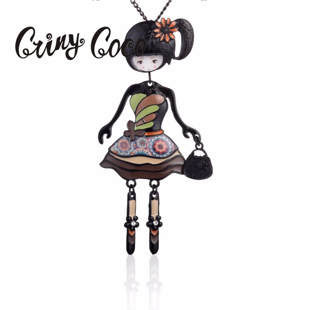 Vintage Doll Pendant Necklace Gift for Girls Women Enamel Alloy Long Sweater Link Chain Necklaces Colar Women Party Accessories
Vintage Doll Pendant Necklace Gift for Girls Women Enamel Alloy Long Sweater Link Chain Necklaces Colar Women Party Accessories