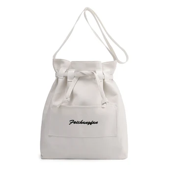 Canvas Women Shopping Shoulder Bag Ladies Female Canvas Crossbody Messenger Bags for Women Men Black White Drawstring Totes
Canvas Women Shopping Shoulder Bag Ladies Female Canvas Crossbody Messenger Bags for Women Men Black White Drawstring Totes