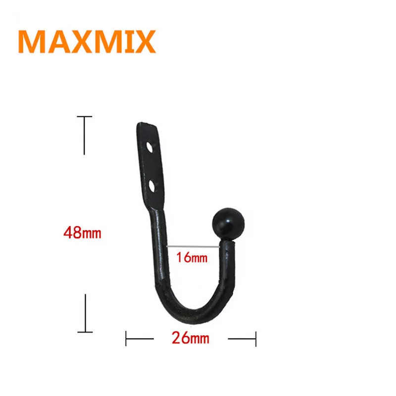 MAXMIX 5PCS mini hook single small size wall hooks Decorative door hanger metal alloy wall hangers Black hooks
MAXMIX 5PCS mini hook single small size wall hooks Decorative door hanger metal alloy wall hangers Black hooks