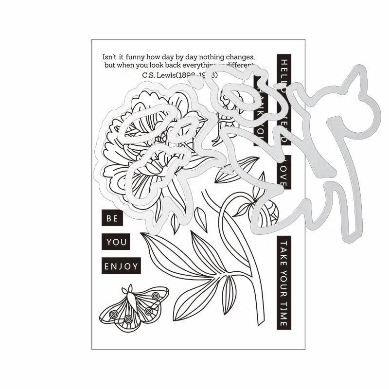 Peony Dreams Flower Transparent Clear Stamps match metal cutting die/ Silicone stamp for DIY scrapbooking photo album
Peony Dreams Flower Transparent Clear Stamps match metal cutting die/ Silicone stamp for DIY scrapbooking photo album