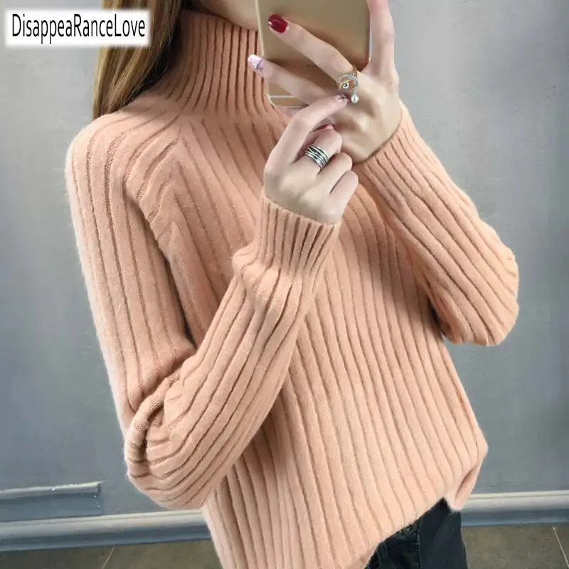 Thicken Knitted Sweaters And Pullovers Women 2019 Autumn Winter Casual Turtleneck Cotton Full Sleeve Striped Loose Coat Female
Thicken Knitted Sweaters And Pullovers Women 2019 Autumn Winter Casual Turtleneck Cotton Full Sleeve Striped Loose Coat Female