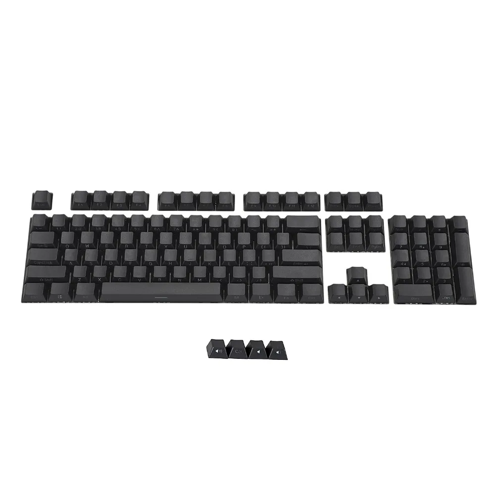 Black 108 Key Cherry Profile PBT Double Shot Side-lit Shine Through Translucent Backlit keycaps For MX Mechanical Keyboard Filco
Black 108 Key Cherry Profile PBT Double Shot Side-lit Shine Through Translucent Backlit keycaps For MX Mechanical Keyboard Filco
