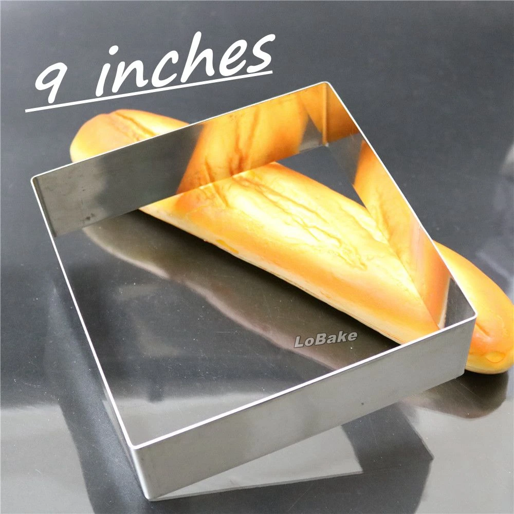 9 inches square shape high quality stainless steel wilton mousse ring cheese cake design moldes sugarcraft moule weihnachten
9 inches square shape high quality stainless steel wilton mousse ring cheese cake design moldes sugarcraft moule weihnachten