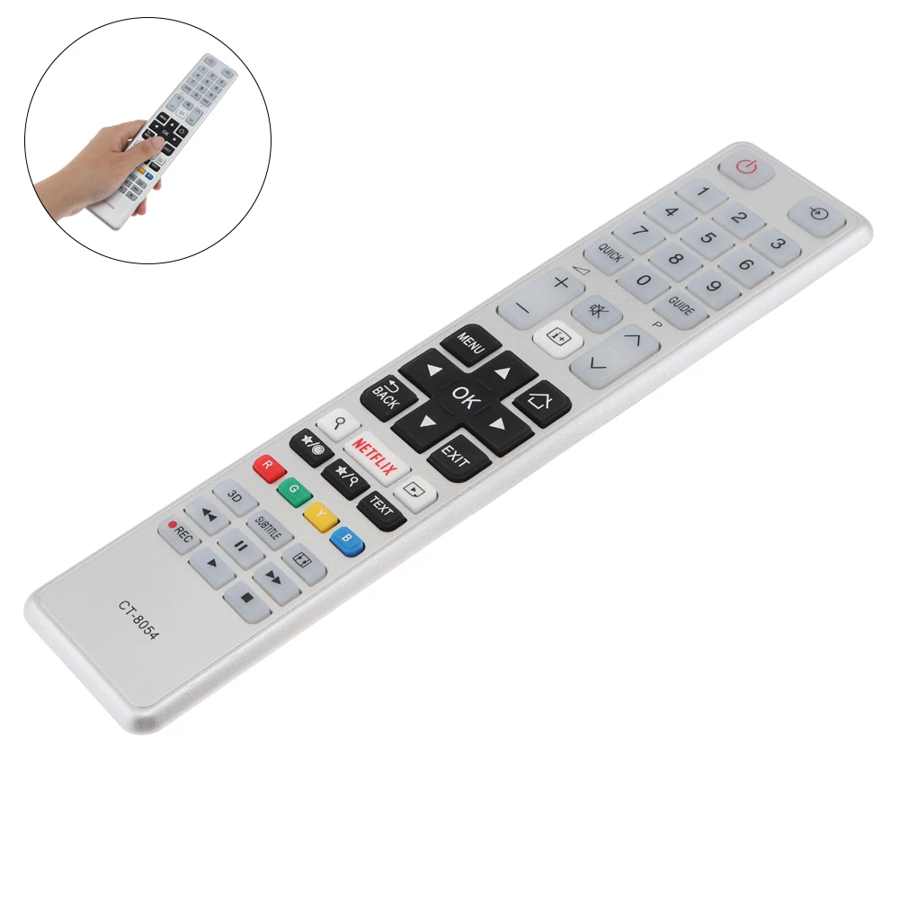 433MHZ CT-8054 Replacement TV Remote Control Fit for Toshiba 40L3453DN/32L3447DG/48L3443DG/48L3553/48L3447DG/32D3454DB/40L5445DG
433MHZ CT-8054 Replacement TV Remote Control Fit for Toshiba 40L3453DN/32L3447DG/48L3443DG/48L3553/48L3447DG/32D3454DB/40L5445DG
