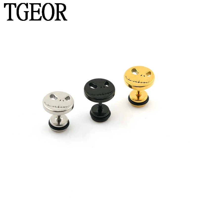 free shipping silver ear piercing 1Pair 1.2*6*6/10mm surgical Stainless Steel Nightmare Before Christmas laser cut fake plug
free shipping silver ear piercing 1Pair 1.2*6*6/10mm surgical Stainless Steel Nightmare Before Christmas laser cut fake plug