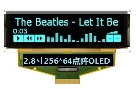 2.8 inch COF Blue OLED Screen SSD1322UR1 Drive IC 256*64 SPI / I2C / Parallel Interface
2.8 inch COF Blue OLED Screen SSD1322UR1 Drive IC 256*64 SPI / I2C / Parallel Interface