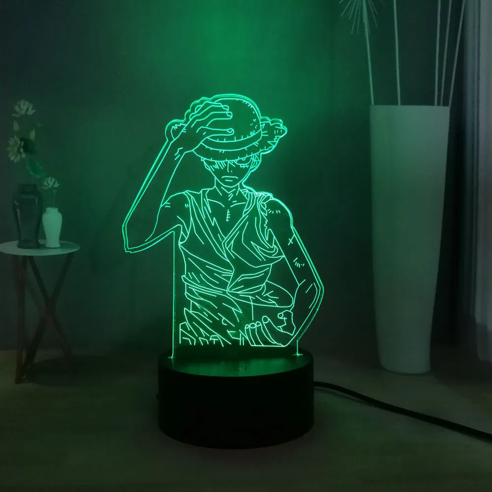 ONE PIECE Kid Gift Monkey·D·Luffy 3D Optical Moon Lamp USB Switch Multicolored LED Baby Bedside Night Light Holiday Decor Light
ONE PIECE Kid Gift Monkey·D·Luffy 3D Optical Moon Lamp USB Switch Multicolored LED Baby Bedside Night Light Holiday Decor Light