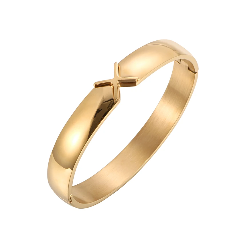 MSX Four Colors X Shape Cuff Bracelets & Bangles For Women Female Gold Color with High Quality Stainless Steel Women Bracelets
MSX Four Colors X Shape Cuff Bracelets & Bangles For Women Female Gold Color with High Quality Stainless Steel Women Bracelets