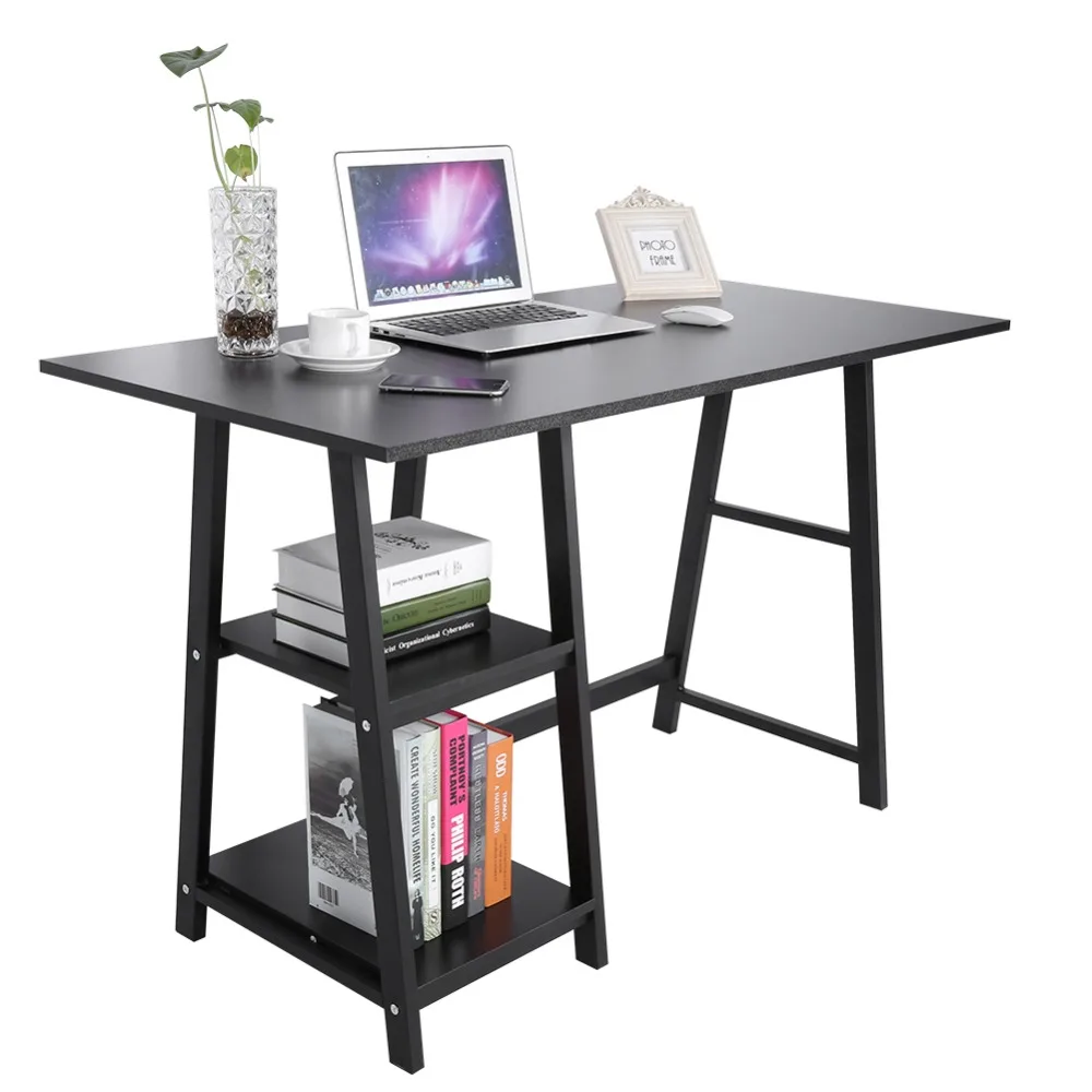 

Multifuction Computer Table Storage Shelving Book Shelf Notebook Desk For Home Office