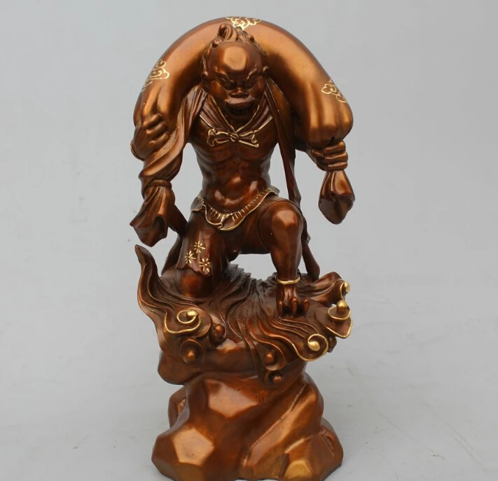 8"China Tibet Buddhism Scarce Royal Pure Bronze Gild Cloth Bag Buddha Statue
8"China Tibet Buddhism Scarce Royal Pure Bronze Gild Cloth Bag Buddha Statue