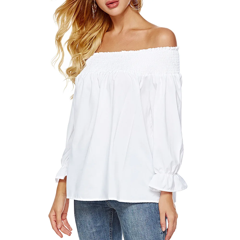 5XL Large Size 2019 Summer Tops Women Chiffon Shirt Bow Casual Puff Sleeve White T Shirt Sexy Off Shoulder Plus Size T Shirt Top
5XL Large Size 2019 Summer Tops Women Chiffon Shirt Bow Casual Puff Sleeve White T Shirt Sexy Off Shoulder Plus Size T Shirt Top