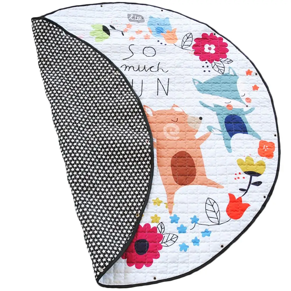 Large 1.5M Kid Soft Carpet Rugs Children Play Mat Crawling Mat Storage Bag Kids Toys Sundries Pouch Cartoon Fox Bear Giraffe Mat
Large 1.5M Kid Soft Carpet Rugs Children Play Mat Crawling Mat Storage Bag Kids Toys Sundries Pouch Cartoon Fox Bear Giraffe Mat