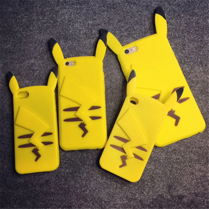 Cute 3D Pocket Monsters Pokemons Cartoon Fundas Soft Silicon Phone font b Cases b font Cover