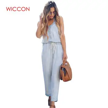 2020 New Summer Fashion Pocket Rompers Womens Jumpsuit Loose Overalls Sleeveless Playsuit
2020 New Summer Fashion Pocket Rompers Womens Jumpsuit Loose Overalls Sleeveless Playsuit
