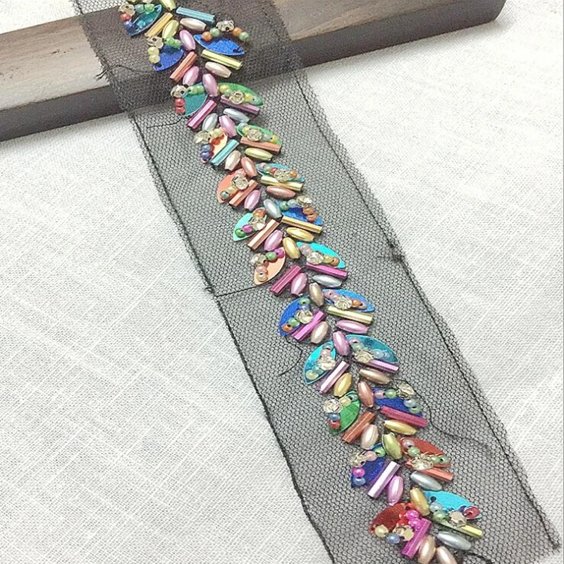 2Yard/Lot 5cm pearl clothing accessories collar flower diy handmade beading lace trim clothes lace fabric
2Yard/Lot 5cm pearl clothing accessories collar flower diy handmade beading lace trim clothes lace fabric