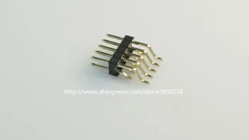 10pcs 0.10 " 2x5 P 10 Pin 2.54mm Pin Header Male dual row Right Angle SMT 90 degree PCB Mount Gold
10pcs 0.10 " 2x5 P 10 Pin 2.54mm Pin Header Male dual row Right Angle SMT 90 degree PCB Mount Gold