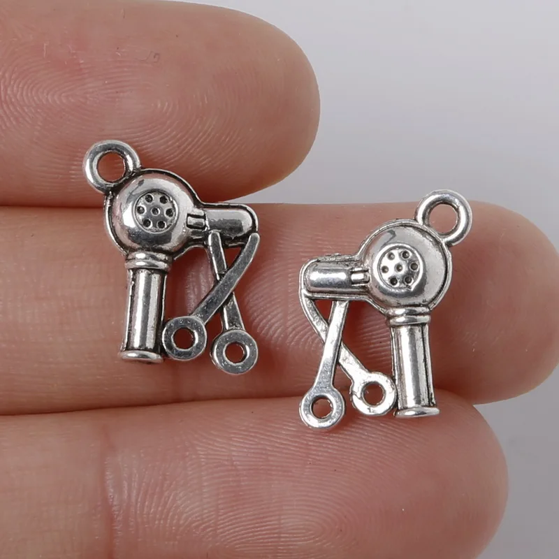 Fit Bracelet & Necklaces 9pcs 11x15mm Zinc Alloy Antique Silver Scissors Hair Dryer DIY Charms Jewelry Pendants For Handmade
Fit Bracelet & Necklaces 9pcs 11x15mm Zinc Alloy Antique Silver Scissors Hair Dryer DIY Charms Jewelry Pendants For Handmade
