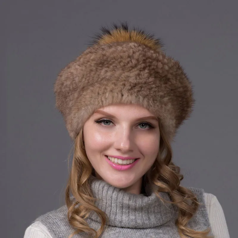 JKP mink fur knitted beret women autumn and winter fur hat silver fox fur ball cap top new fashion beret hat good quality BZ-02
JKP mink fur knitted beret women autumn and winter fur hat silver fox fur ball cap top new fashion beret hat good quality BZ-02