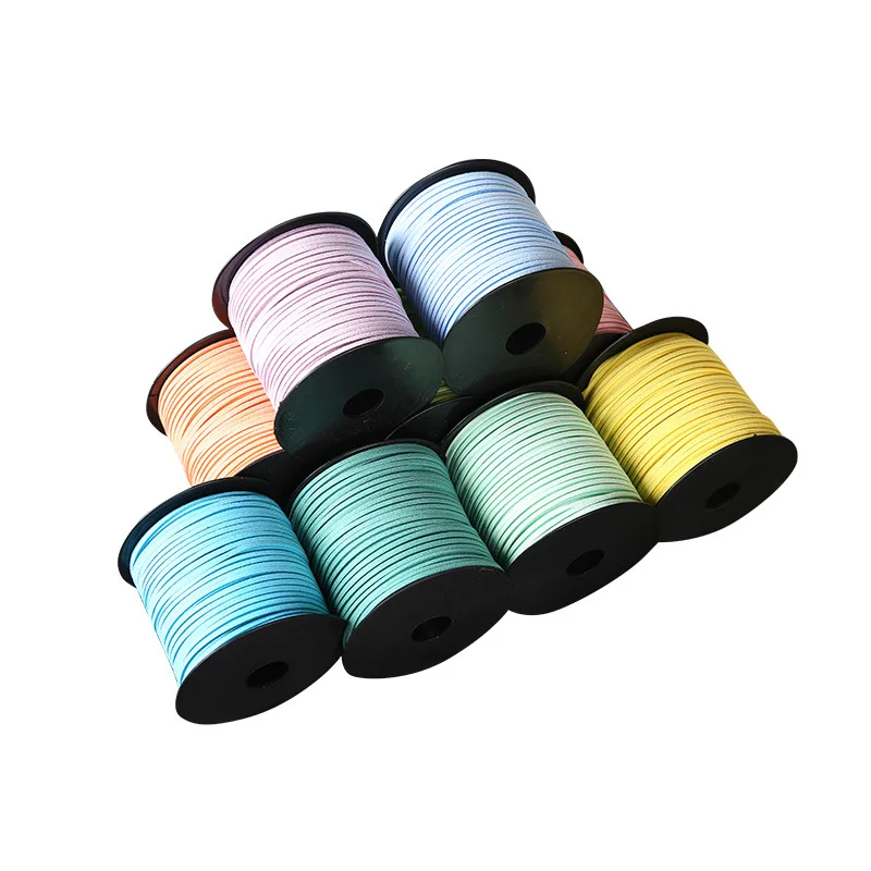 Flat Faux Suede Velvet Leather Rope Cord String Black White Brown Thread Lace Jewelry Finding for Choker DIY 100Yards 3mm
Flat Faux Suede Velvet Leather Rope Cord String Black White Brown Thread Lace Jewelry Finding for Choker DIY 100Yards 3mm