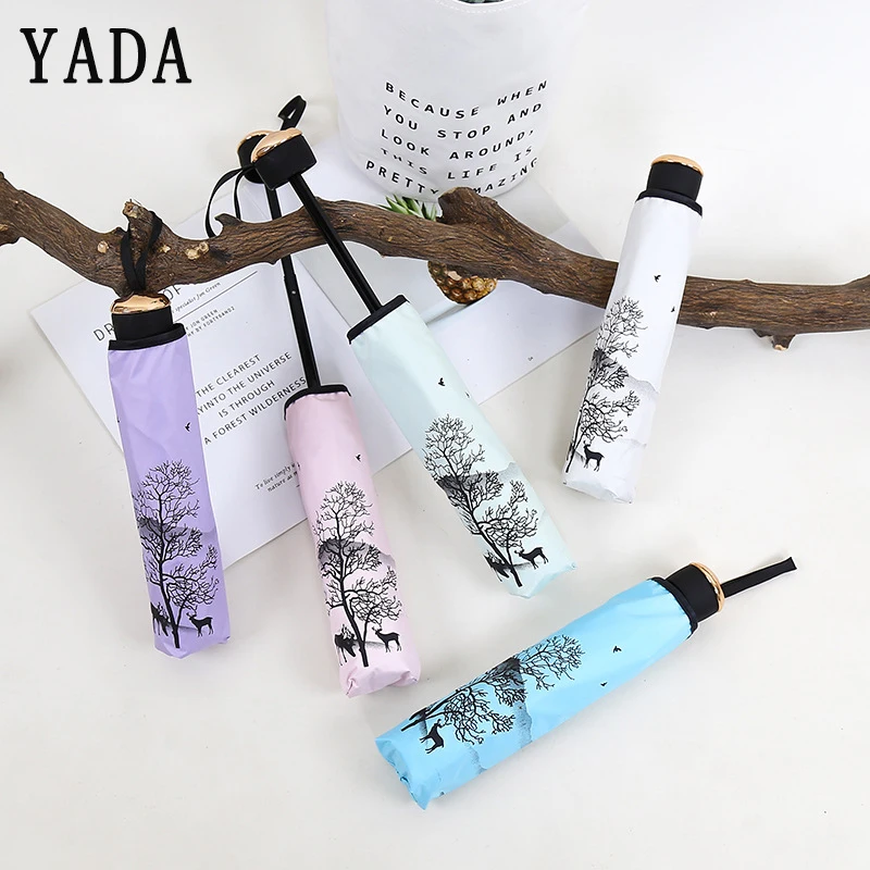 YADA Chinese Style Ink Painting Umbrella Folding Charm Rain Women Uv Fawn Elk Umbrella For Women Windproof Patio Umbrellas YS630
YADA Chinese Style Ink Painting Umbrella Folding Charm Rain Women Uv Fawn Elk Umbrella For Women Windproof Patio Umbrellas YS630