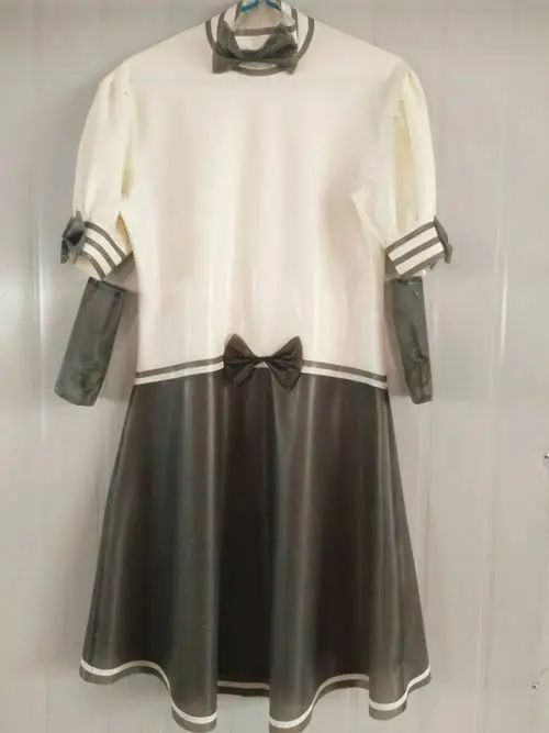 New 100% Rubber Handmade Temperament Smoke Gray and White Long Dress Size S-XXL
New 100% Rubber Handmade Temperament Smoke Gray and White Long Dress Size S-XXL