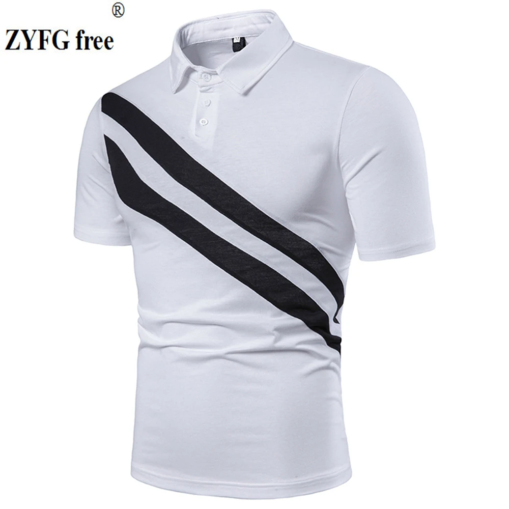 Fashion men polo shirt short sleeve creative stitching short-sleeved turn-down collar polo shirts simple fashion male
Fashion men polo shirt short sleeve creative stitching short-sleeved turn-down collar polo shirts simple fashion male