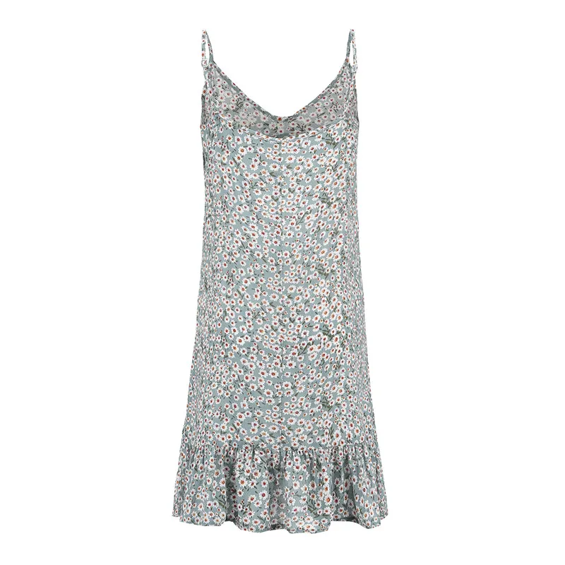 floral print loose dress06
