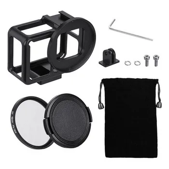 Aluminum Protective Case Cage Frame Mount for GoPro Hero 7 6 5 Black With 52mm UV Filter/Backdoor for Go Pro Camera Accessories
Aluminum Protective Case Cage Frame Mount for GoPro Hero 7 6 5 Black With 52mm UV Filter/Backdoor for Go Pro Camera Accessories
