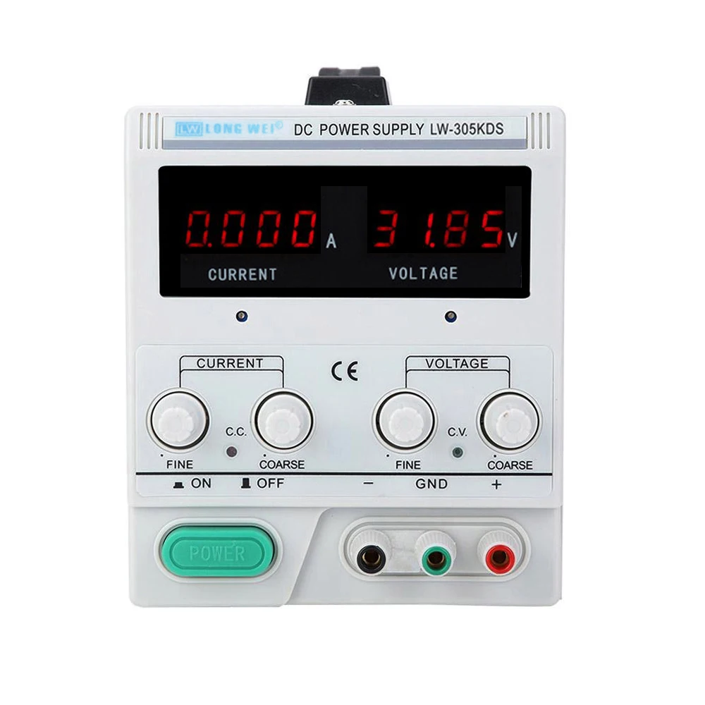 LW-305KDS 30V 5A High Precision Digital Display Adjustable DC Regulated Power Supply Laboratory Switch Testing Power Supply
LW-305KDS 30V 5A High Precision Digital Display Adjustable DC Regulated Power Supply Laboratory Switch Testing Power Supply