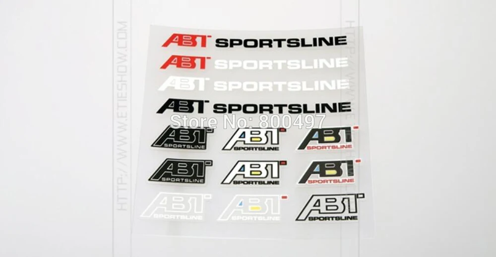 Newest Car Styling ABT Decal Decoration Stickers for Audi ABT A1 A3 A4 A5 A6 A7 TT R8 Q3 Q5 Q7
Newest Car Styling ABT Decal Decoration Stickers for Audi ABT A1 A3 A4 A5 A6 A7 TT R8 Q3 Q5 Q7