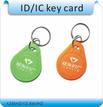 

Free shipping 100pcs/Lot include printing logo 125KHZ RFID Tag Proximity ID Token Tag Key Ring /access control card