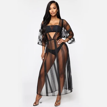 Women Sexy Bikini Cover up See Through Beach Dress Elegant long Cardigan femme Ladies Loose tunic kaftan Beachwear Bathing suit
Women Sexy Bikini Cover up See Through Beach Dress Elegant long Cardigan femme Ladies Loose tunic kaftan Beachwear Bathing suit