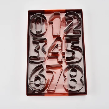 9pcs/set Large Size Number Cookie Cutter Stainless Steel Biscuit Cutter Cookies Mold Fondant Cake Decorating Tools
9pcs/set Large Size Number Cookie Cutter Stainless Steel Biscuit Cutter Cookies Mold Fondant Cake Decorating Tools