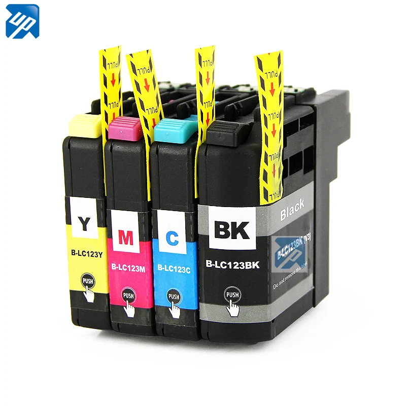 Фото 6pk совместимый картридж с чернилами LC123 lc125 127 для брата DCP-J4110DW J4410DW J4510DW J4610DW J4710D J552DW