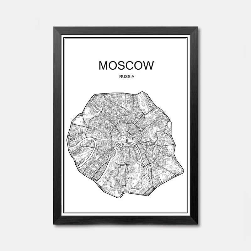 Moscow CITY World city map poster abstract art Coated paper print picture bar cafe pub living room painting core decor 42x30cm
Moscow CITY World city map poster abstract art Coated paper print picture bar cafe pub living room painting core decor 42x30cm