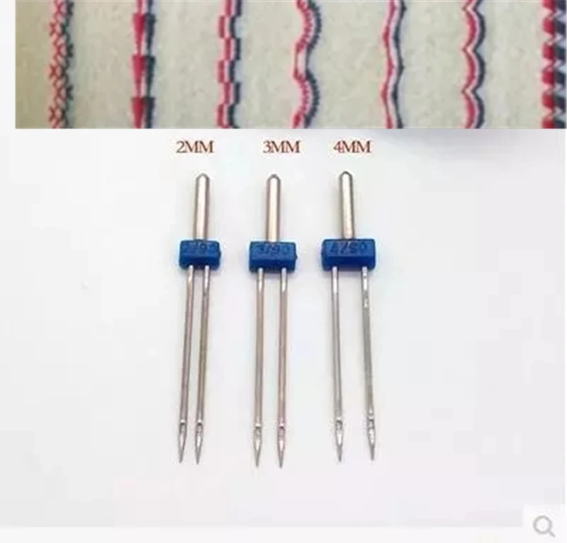 Domestic Sewing Machine 3 Pcs Double Twin Needles Pins Sewing Machine Size 2.0/90 3.0/90 4.0/90 Sewing Needles
Domestic Sewing Machine 3 Pcs Double Twin Needles Pins Sewing Machine Size 2.0/90 3.0/90 4.0/90 Sewing Needles