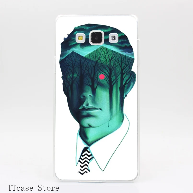 3880CA Twin Peaks Transparent Hard Cover font b Case b font for Galaxy A3 A5 A7
