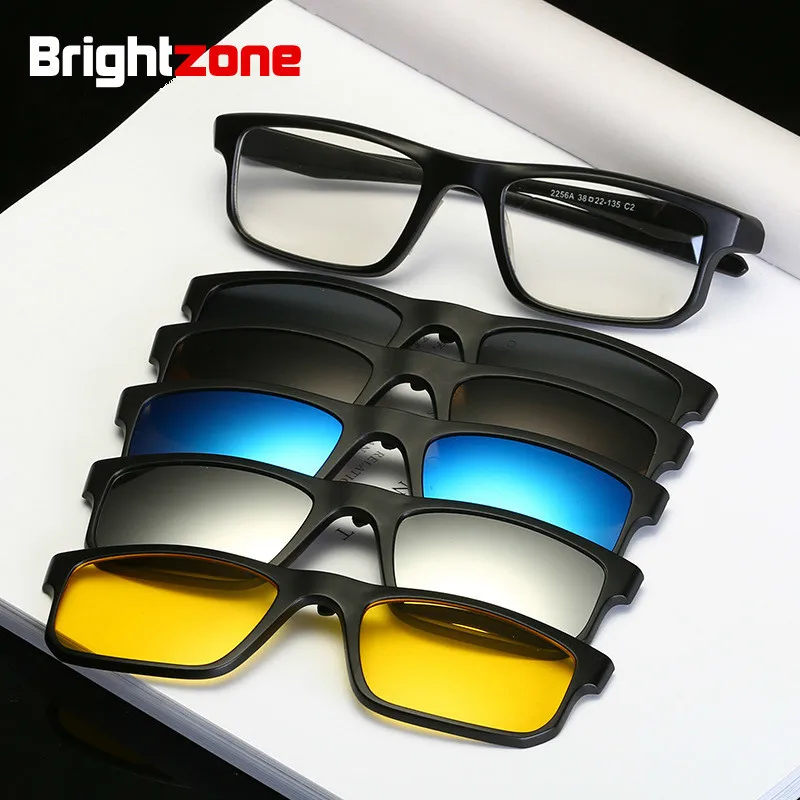 Brightzone Prescription Glasses For Sight Driving Optical Spectacle Frame Men Myopia With 5 Clip On Male Eyeglasses Transparent
Brightzone Prescription Glasses For Sight Driving Optical Spectacle Frame Men Myopia With 5 Clip On Male Eyeglasses Transparent