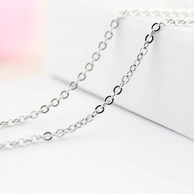 AINUOSHI Women Slim Real 925 Sterling Silver Chopin Link Rolo Cross Chain 18 Inches Engagement 45cm Chains Necklaces For Pendant
AINUOSHI Women Slim Real 925 Sterling Silver Chopin Link Rolo Cross Chain 18 Inches Engagement 45cm Chains Necklaces For Pendant