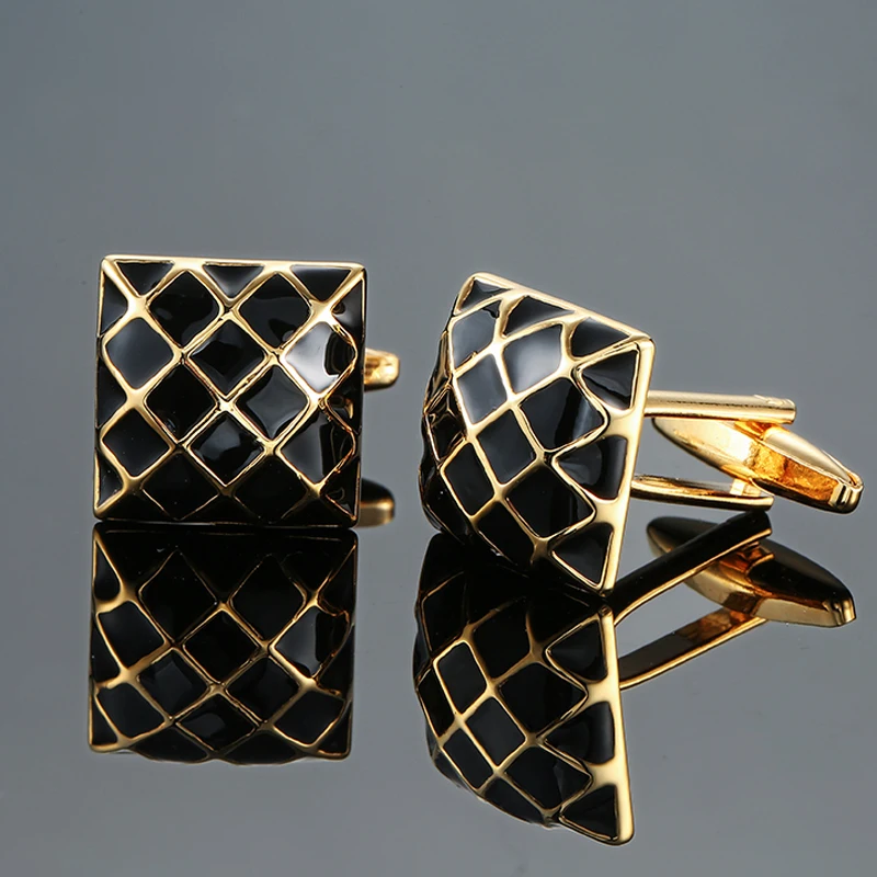 DY New high quality enamel craft gold mesh Cufflinks fashion Men's French shirt Cufflinks free shipping
DY New high quality enamel craft gold mesh Cufflinks fashion Men's French shirt Cufflinks free shipping