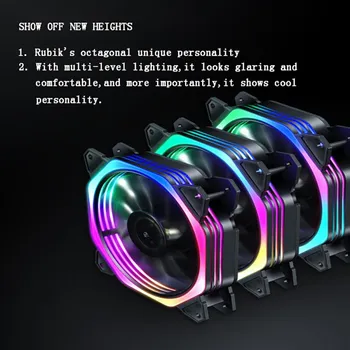 New Light Smart case fan Cooler Multi-mode LED Lights Silent Shock-Proof Wireless Remote Control Cooling Fan 11 blades
New Light Smart case fan Cooler Multi-mode LED Lights Silent Shock-Proof Wireless Remote Control Cooling Fan 11 blades