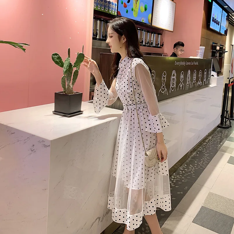 2019 early spring new Korean version of the ladies sunscreen slimming temperament waist waist sleeve dress female
2019 early spring new Korean version of the ladies sunscreen slimming temperament waist waist sleeve dress female