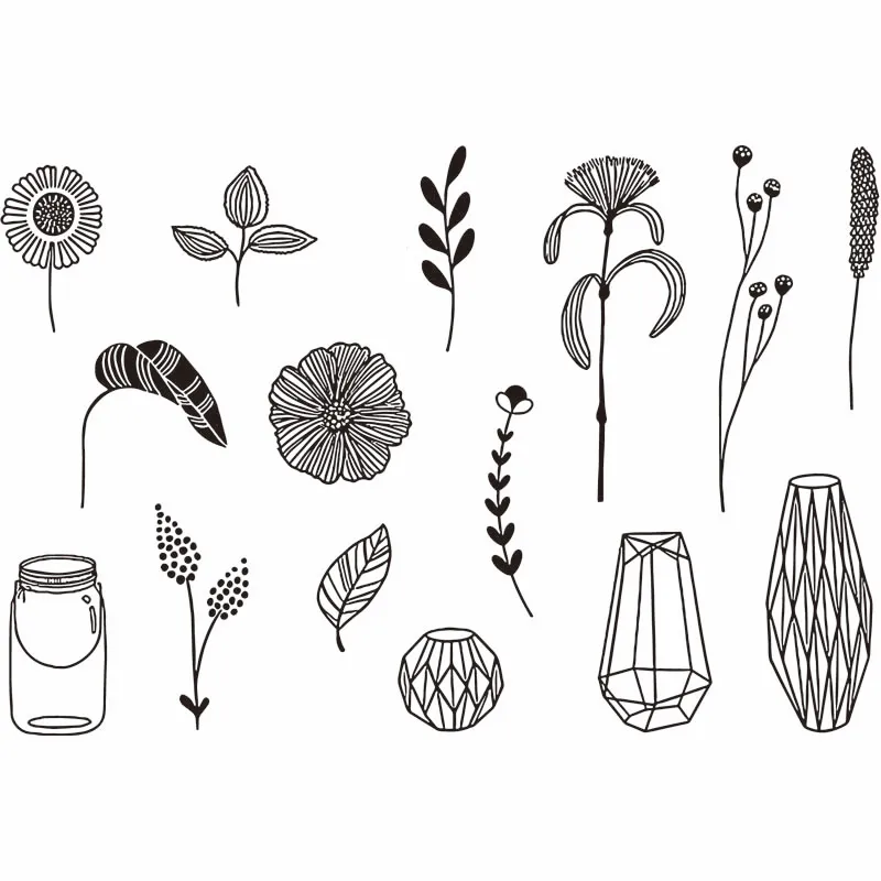KLJUYP Plants Transparent Clear Silicone Stamp/Seal for DIY scrapbooking/photo album Decorative clear stamp sheets
KLJUYP Plants Transparent Clear Silicone Stamp/Seal for DIY scrapbooking/photo album Decorative clear stamp sheets