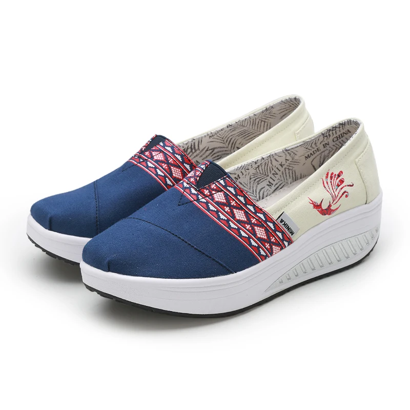 Casuam Women's Canvas Shoes Wedges Slip On Loafers Height Increasing Toning Walking Soft Sneakers Platforms
Casuam Women's Canvas Shoes Wedges Slip On Loafers Height Increasing Toning Walking Soft Sneakers Platforms
