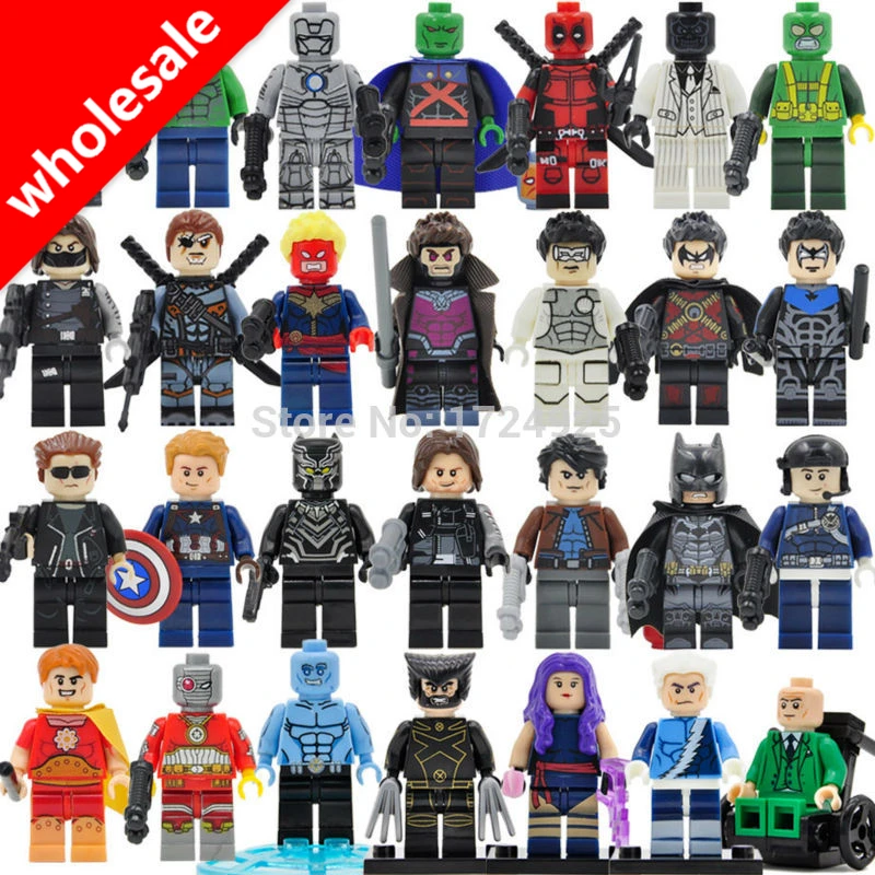 Wholesale 20pcs Super Hero Figure Mar Manhunter Gambit Deadshot Iceman Nightwing MK2 Building Blocks Model Bricks Toys
Wholesale 20pcs Super Hero Figure Mar Manhunter Gambit Deadshot Iceman Nightwing MK2 Building Blocks Model Bricks Toys