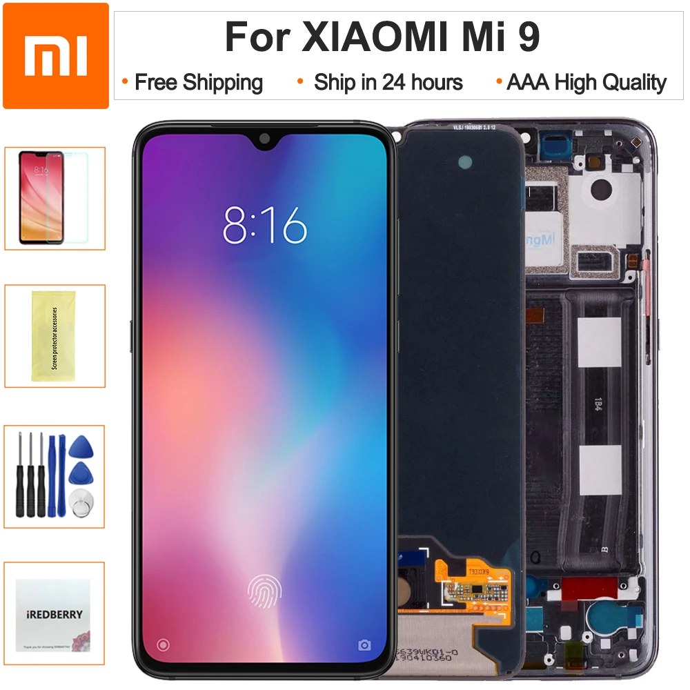 6.39'' AMOLED Original For Xiaomi Mi 9 LCD MI9 Display Digitizer Assembly Touch Screen M1903F Replacement For Xiaomi Mi9 LCD
6.39'' AMOLED Original For Xiaomi Mi 9 LCD MI9 Display Digitizer Assembly Touch Screen M1903F Replacement For Xiaomi Mi9 LCD