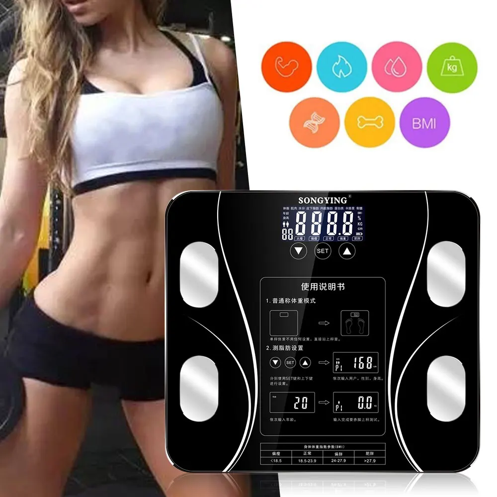Body Fat Scale 80KG 400 Lb Weighing Tools Touch Floor Scientific Smart Electronic LED Digital Weight Bathroom Scales Balance
Body Fat Scale 80KG 400 Lb Weighing Tools Touch Floor Scientific Smart Electronic LED Digital Weight Bathroom Scales Balance